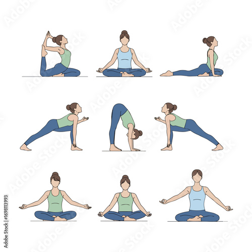 Yoga Poses Sequence for Flexibility and Mindfulness