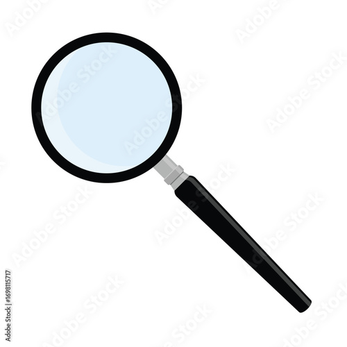 Magnifying glass icon. Loupe, isolated on background. Searching sign business concept