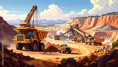 Mining operation landscape