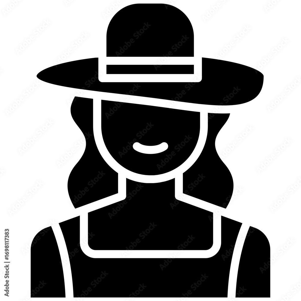 Fototapeta premium Spring Woman Icon