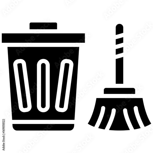 Garbage Cleaning Icon