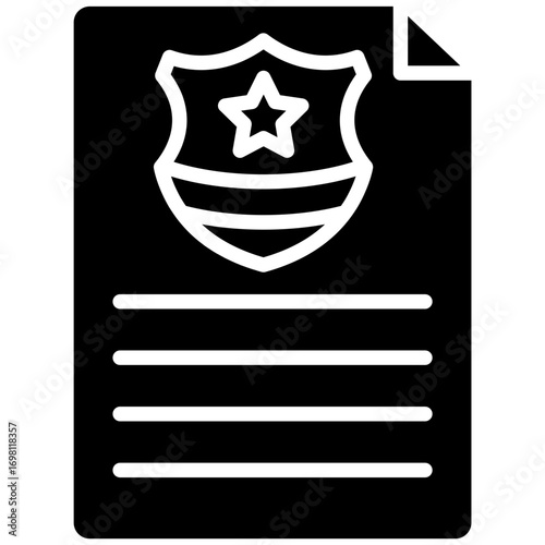 Police Certificate Icon