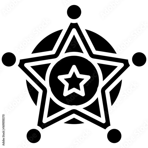 Sheriff Badge Icon