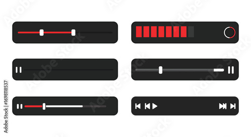 media player controls showing various playback options