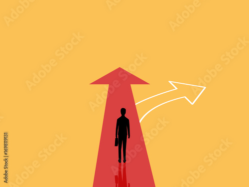 People make decisions and change their direction