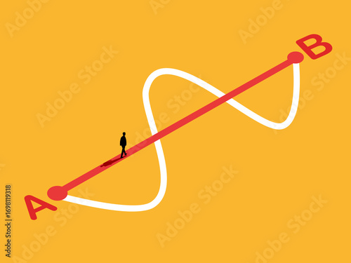 Businessmen take shortcuts to reach their goals