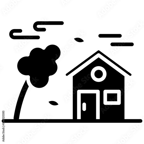 Wind Disaster Icon