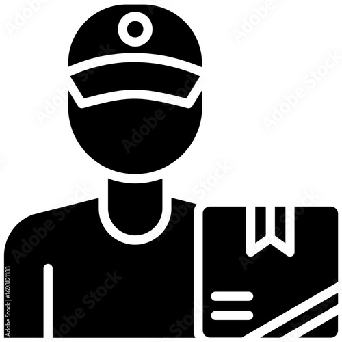 Courier Man Icon