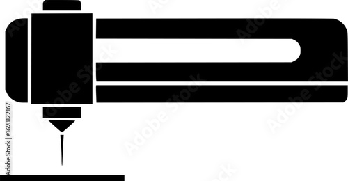 Laser machine icon vector graphics