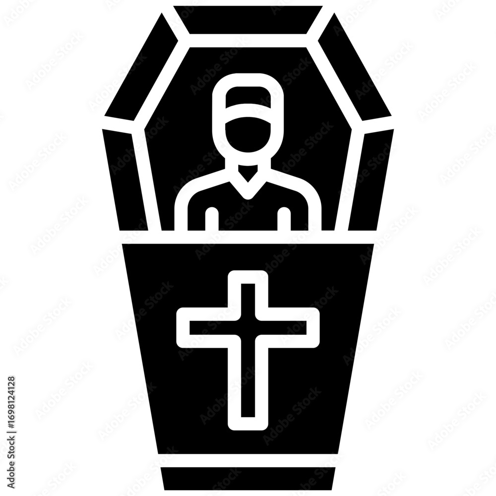 Obraz premium People Coffin Icon