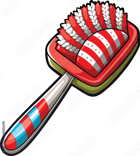 Christmas Pet Care Red and White Baby Rattle