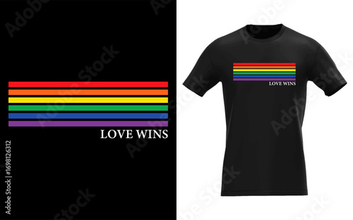 love wins Gay Pride Rainbow