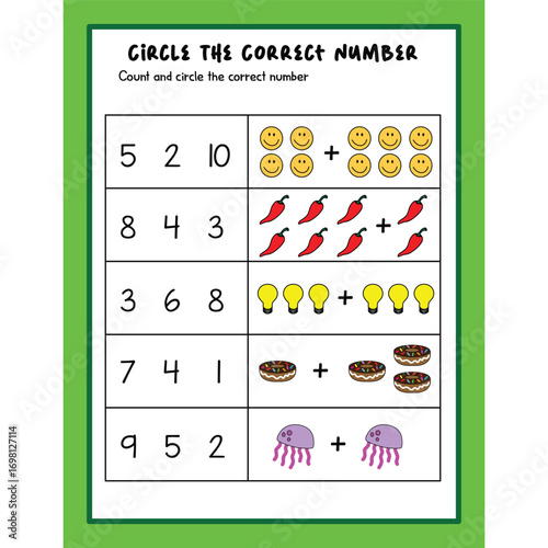 Addition activity worksheet for kids page 20