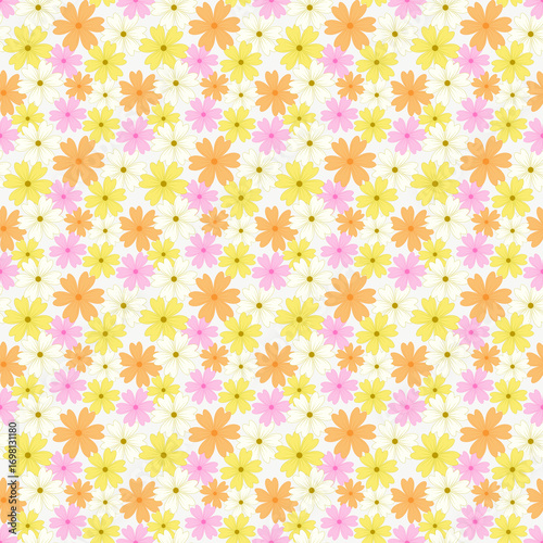 Vintage seamless floral pattern