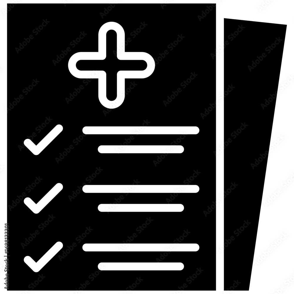 Fototapeta premium Medical Report Icon
