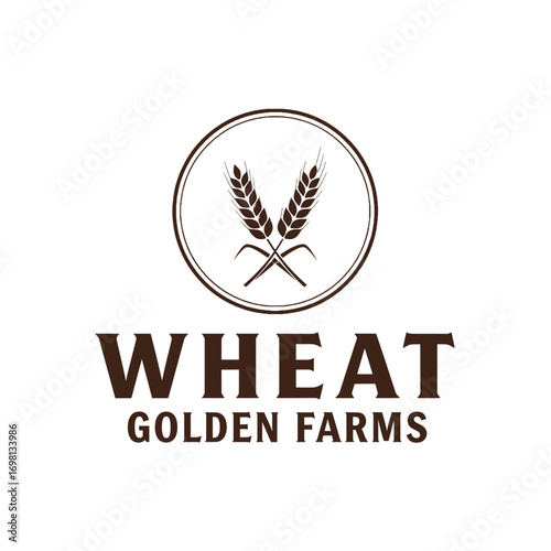 golden wheat farming  grain agriculture countryside food circle