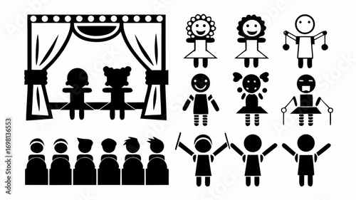 people silhouettes vector