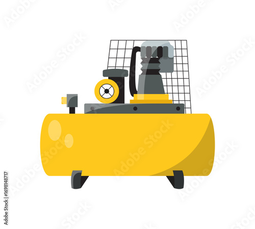 Air compressor vector illustration