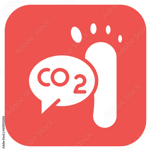 Carbon Footprint Icon