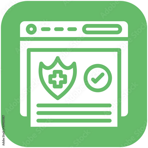 Online Insurance Enrollment Icon
