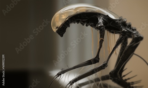Futuristic Biomechanical Alien Creatures in Surreal Sci-Fi Environments ,concept Art Collection