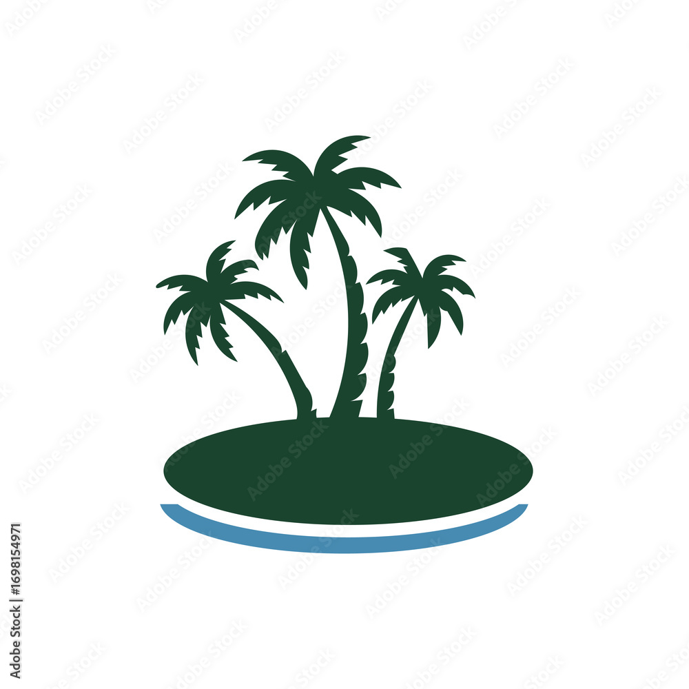 Obraz premium palm tree on the beach