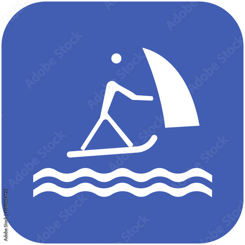 Wind Surfing Icon