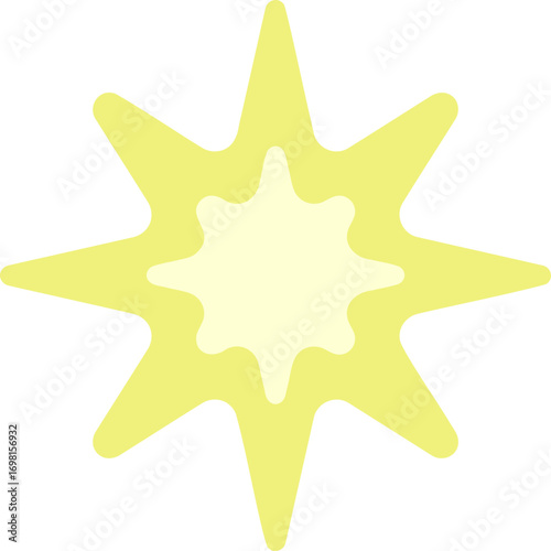 golden star isolated