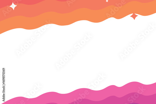 Abstract background with gradient shapes border with white center space for banner, presentation, poster, flyer, and digital design projects
