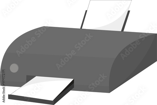 printer ink jet vector illustration