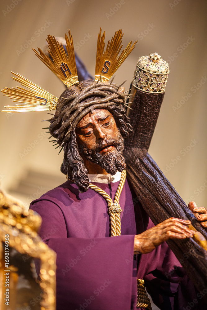 Obraz premium Procession of Nuestro Padre Jesús del Gran Poder in Seville Holy Week