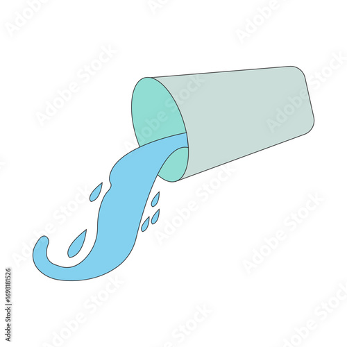 Spilled Drink Illustration