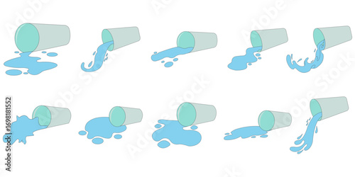 Spilled Drink Illustration
