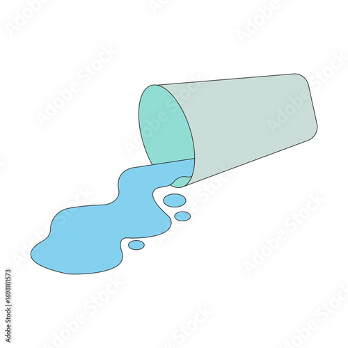 Spilled Drink Illustration