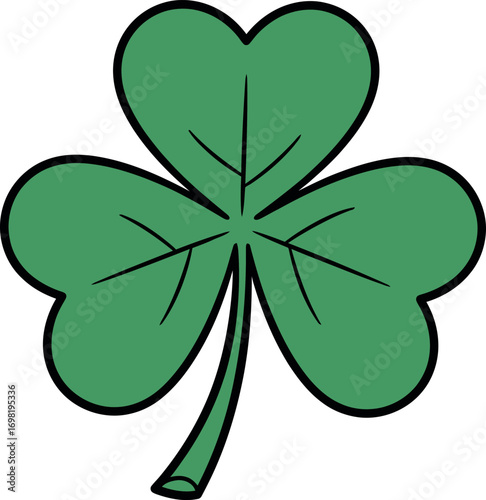 Cartoon Shamrock Illustration