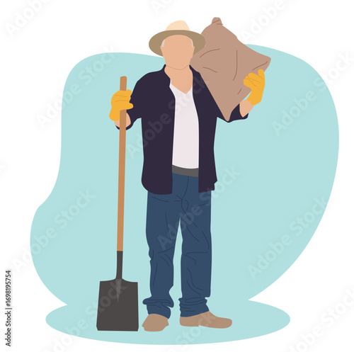 farmers carrying sacks of fertilizer