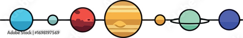 Solar System Planets Illustration