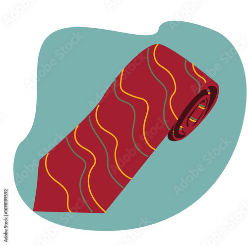 red tie.  illustration of red tie vector