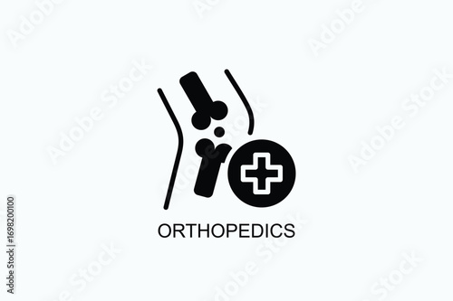 Orthopedics Icon Or Logo Isolated Vector Illustration