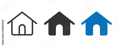 House icon set. Home icon vector. Real estate house icon. Vector illustration
