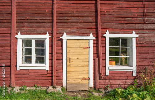 Old antique door and windows