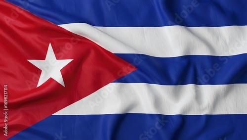 Cuban flag emblem of independence and national identity