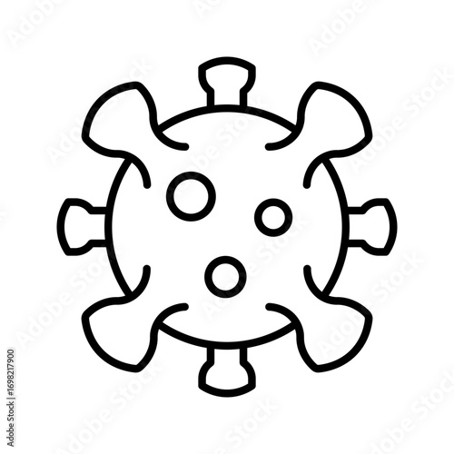  viral vectors icon white on background