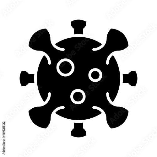  viral vectors icon white on background