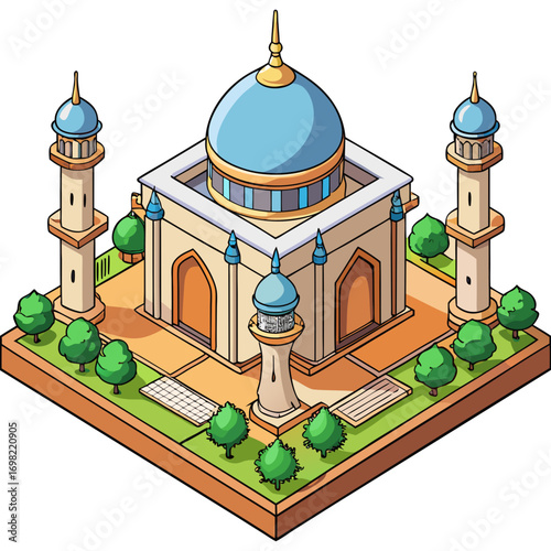 vector illustration of mosque