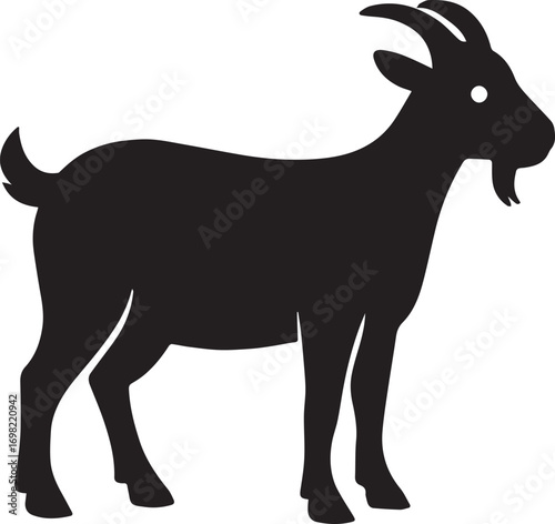 A lone goat watches