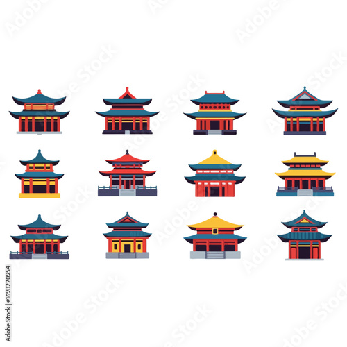 Collection of Chinese Traditional Buildings.