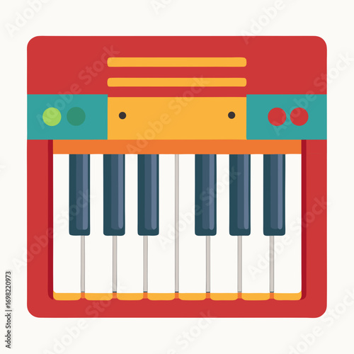 piano keys vector illustration