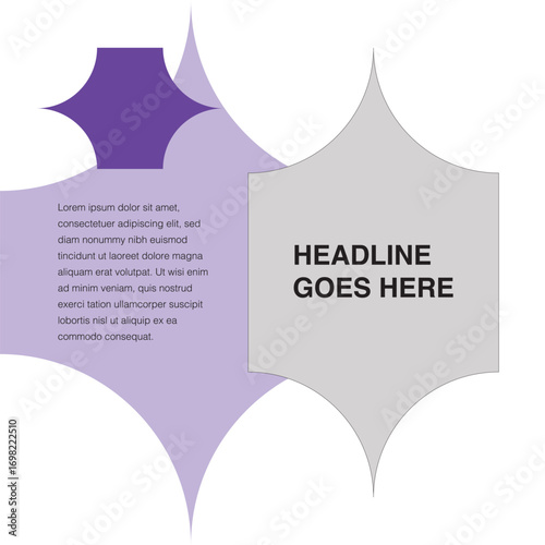 star shape social media template eps