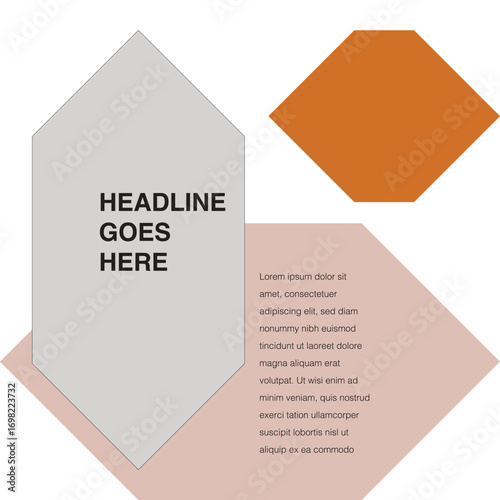 diamond shape social media template